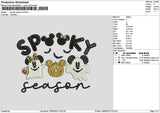 Spookytext V3 1809 Embroidery File 6 sizes
