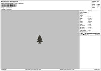 Spruce Embroidery File 6 sizes
