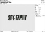 Spy x family Embroidery File 6 size