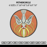 Pethercircle Embroidery File 6 sizes