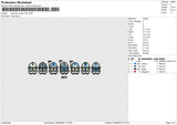 Starwars Warrior 501 Embroidery File 6 sizes