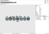 Starwars Warrior 501 Embroidery File 6 sizes
