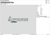 St Text Embroidery File 6 sizes