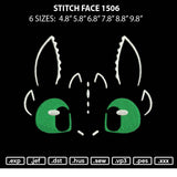 Stitch Face 1506 Embroidery File 6 sizes