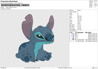 Stitch Sitdown Embroidery File 6 size
