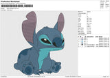 Stitch Sitdown Embroidery File 6 size