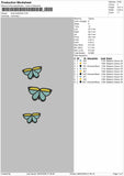 Stold Butterflies Embroidery File