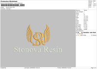 Resintext Embroidery File 6 sizes