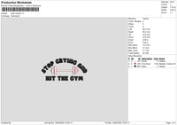 Cryingtext Embroidery File 6 sizes