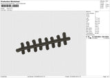 Strap Embroidery File 6 size