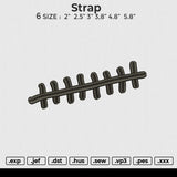 Strap Embroidery File 6 size