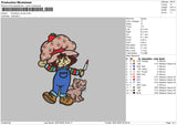 Strawberry Spooky Embroidery File 6 size