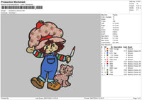 Strawberry Spooky Embroidery File 6 size