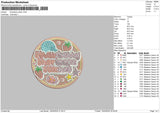 Strawberrycircle01 Embroidery File 6 sizes