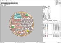 Strawberrycircle01 Embroidery File 6 sizes