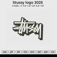 Stussy logo 2025 Embroidery File 6 size