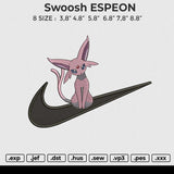 Swoosh ESPEON Embroidery File 6 size