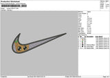 Swoosh Groot Embroidery File 6 sizes