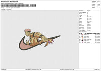 Swoosh Jujitsu kaisen Embroidery 6 file