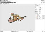 Swoosh Jujitsu kaisen Embroidery 6 file