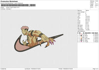 Swoosh Jujitsu kaisen Embroidery 6 file