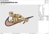 Swoosh Jujitsu kaisen Embroidery 6 file