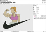 swoosh Summer Smith Embroidery File 6 size