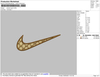 Swoosh Gucci Embroidery