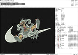 Swoosh Luffy 13225 Embroidery File 6 size