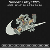 Swoosh Luffy 13225 Embroidery File 6 size