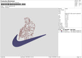 Swoosh Chief Embroidery File 6 sizes