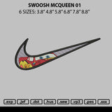 Swoosh Mcqueen 01 Embroidery File 6 sizes