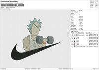 Swoosh Rick Embroidery File 6 size