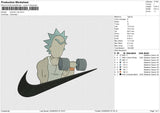 Swoosh Rick Embroidery File 6 size