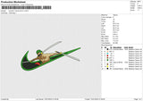 Swoosh Roronoa Zoro x Embroidery File 6 size