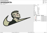 Swoosh Shelby Embroidery File 6 size