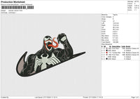 Swoosh Venom Embroidery File 6 size