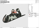 Swoosh Venom Embroidery File 6 size