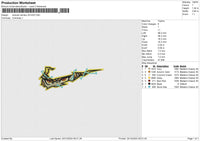 Swoosh Zenitsu 241224 Embroidery File 6 size