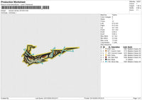 Swoosh Zenitsu 241224 Embroidery File 6 size