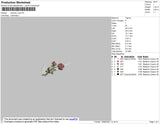 Swoosh Rose 002 Embroidery