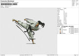 Taekwondo Embroidery File 6 size