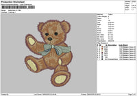 Bear1903 Embroidery File 6 sizes
