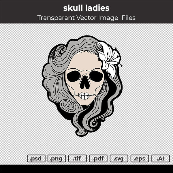 SKULL LADIES VECTOR