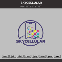 Skycellular Trucker Embroidery File