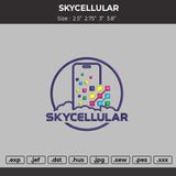 Skycellular Trucker Embroidery File