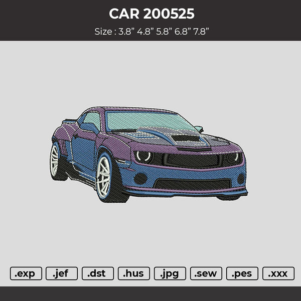 Car 200525 Embroidery Files