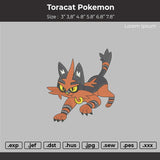 Toracat Pokemon Embroidery File