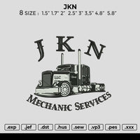 JKN Embroidery File 6 Size