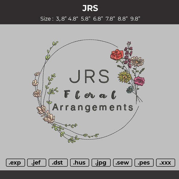 JRS LOGO for Embroidery machine